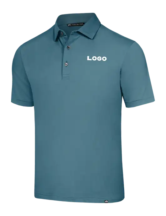 TravisMathew Sapphire Medium Glenview Solid Polo w/Logo