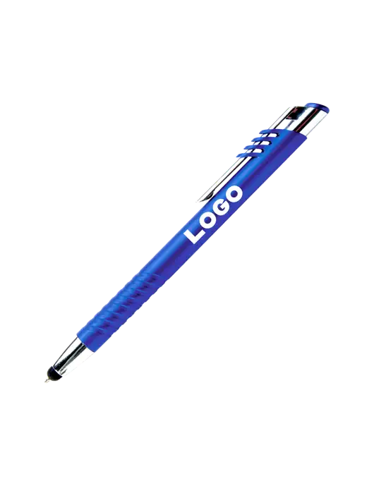 Schirhart Blue Stylus Pen - Blue Ink w/Logo