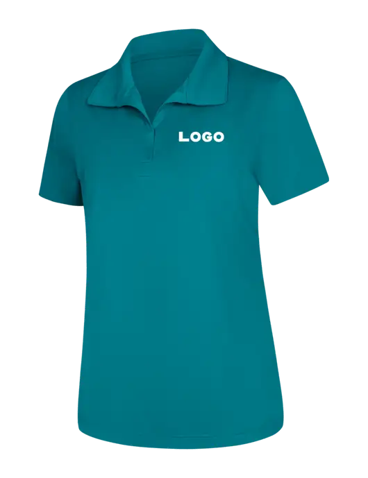 Womens Dark Sapphire Micropique Sport-Wick Polo w/Logo