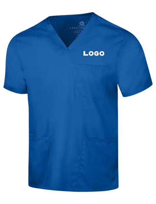 Wink Royal Mens Premiere Flex V-Neck Top w/Logo