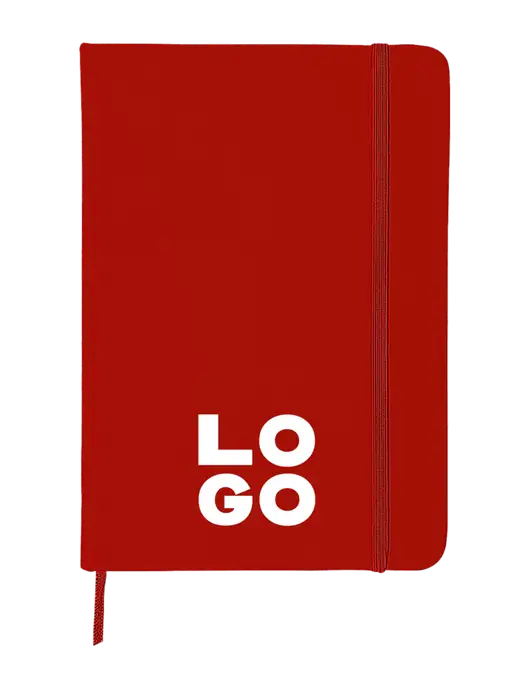 Red Comfort Touch Bound Journal 5" X 7" w/Logo