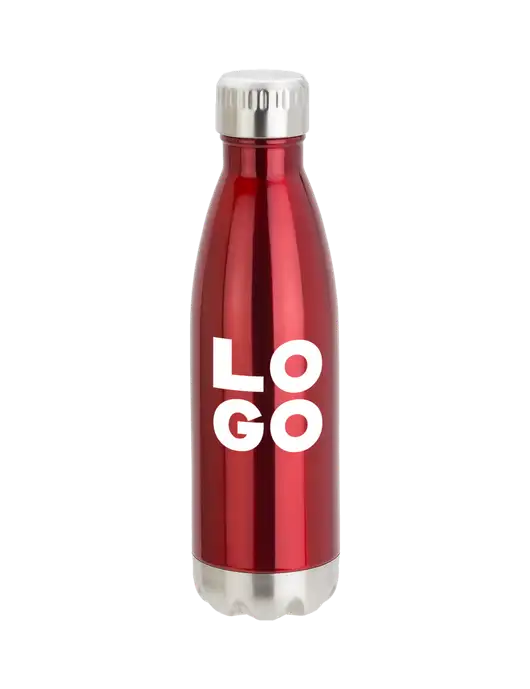 City Go Red 17 oz Insulated Bottle w/Logo