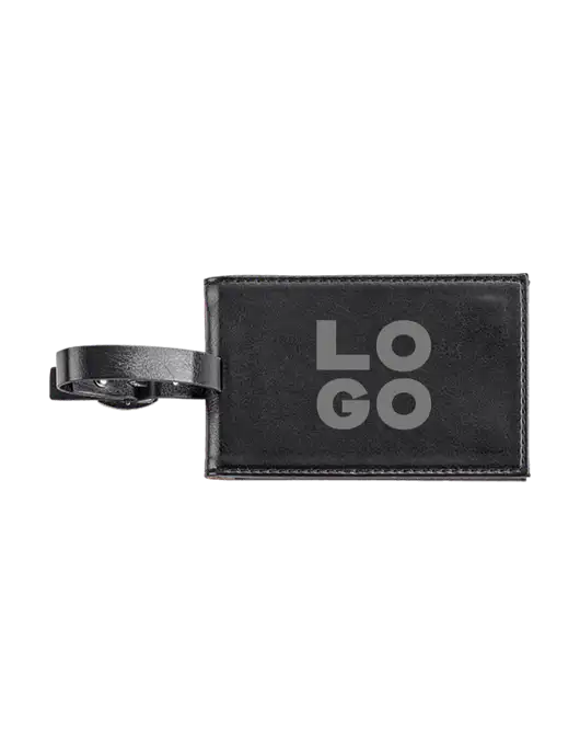 Fabrizio Black Executive Luggage Tag w/Logo