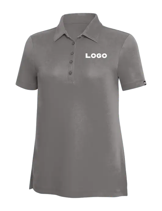 TravisMathew Grey Solid Womens Oceanside Polo w/Logo