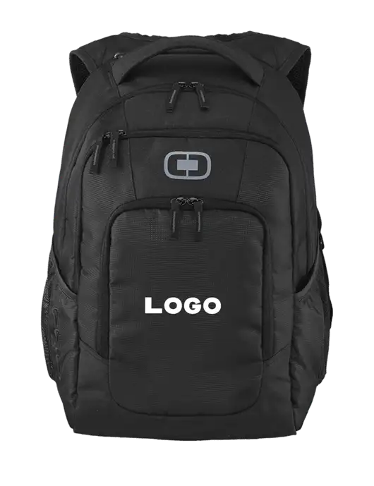 OGIO Black Logan Laptop Backpack
 w/Logo