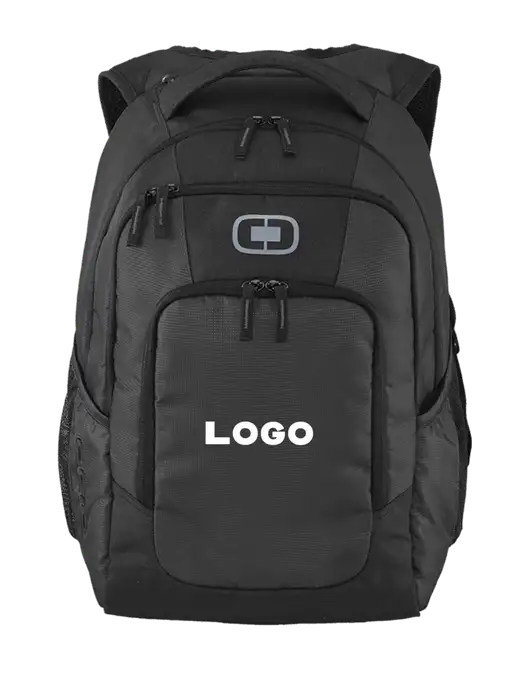 OGIO Diesel Grey Logan Laptop Backpack
 w/Logo
