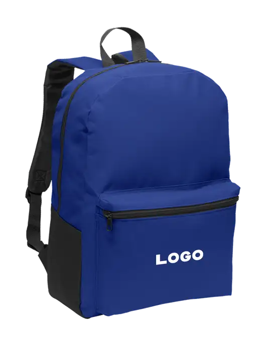 Casual Twilight Blue Lightweight Laptop Backpack w/Logo