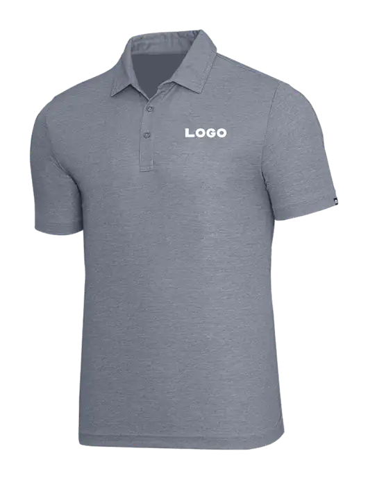 TravisMathew Navy Heather Oceanside Polo w/Logo