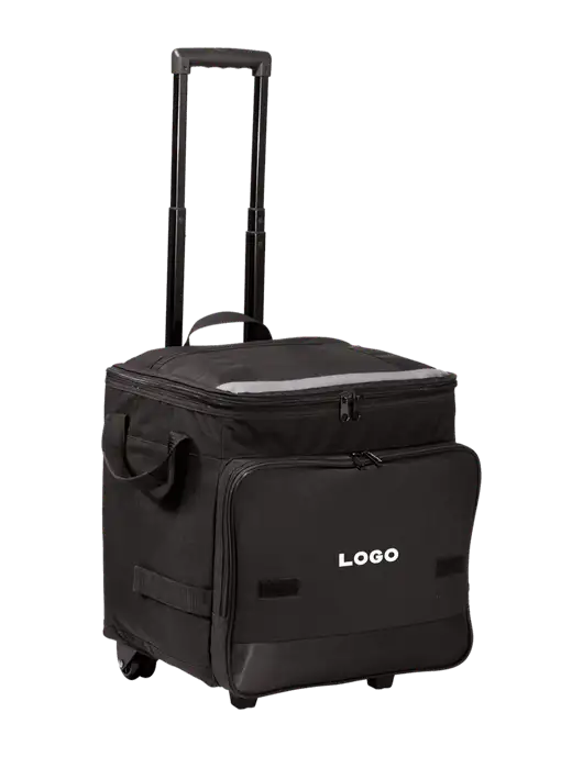 Black Rolling Cooler w/Logo