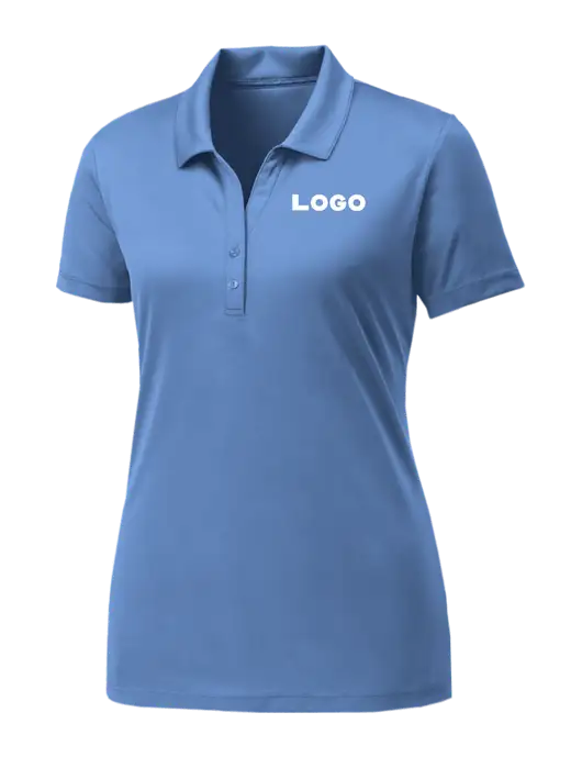 Womens Carolina Blue PosiCharge Competitor Polo w/Logo