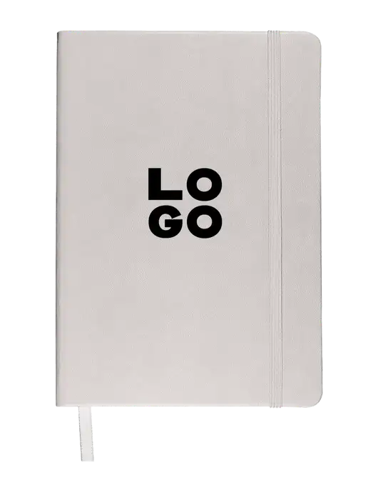 Leeman White Tuscany Journal 5.75 x 8.25 w/Logo