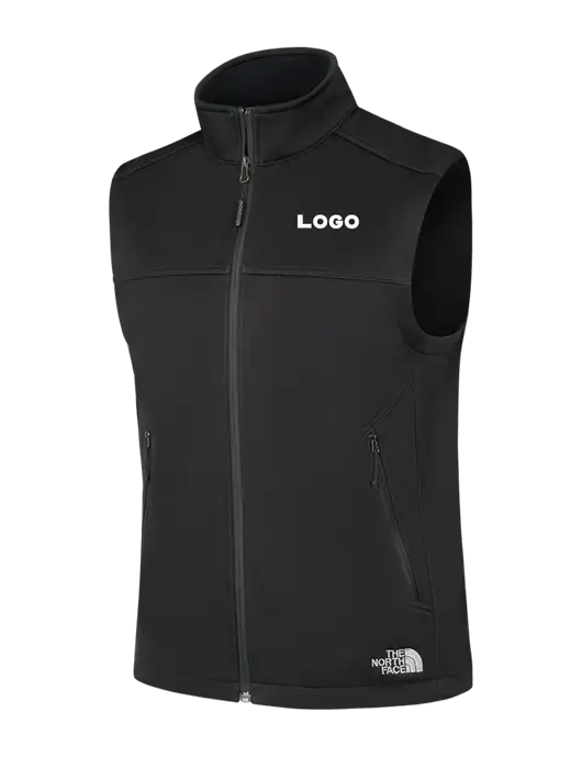 North Face Black Ridgewall Soft Shell Vest w/Logo