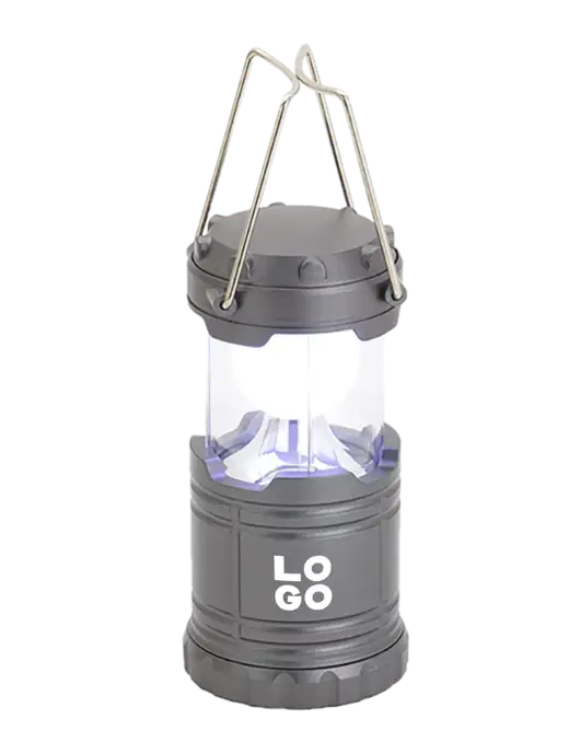 Gunmetal Mini Retro Lantern w/Logo