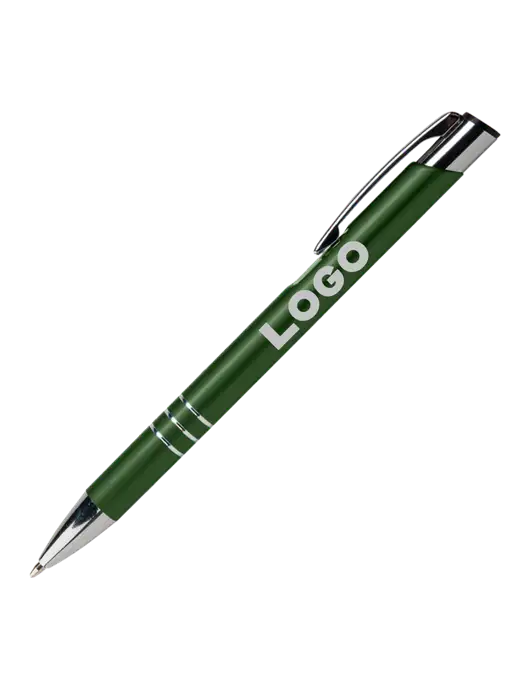 Laurent Green Pen - Black Ink w/Logo