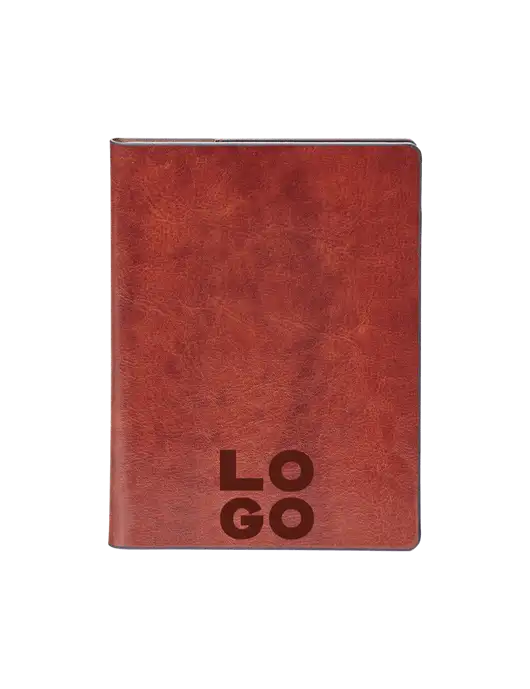 Fabrizio Brown Rfid Passport Holder w/Logo