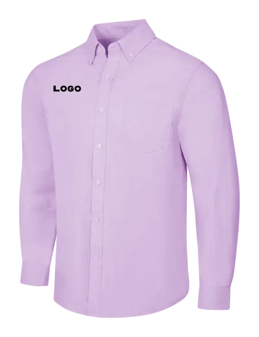 Soft Purple SuperPro Oxford Shirt w/Logo