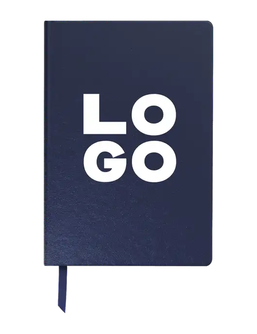 Achieve Navy Hardcover Journal, 5.5 x 8.37 w/Logo