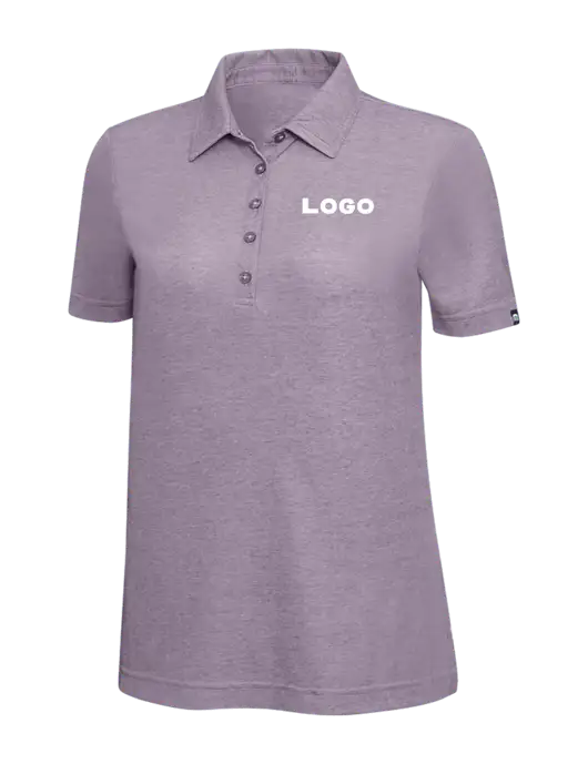 TravisMathew Light Purple Heather Womens Oceanside Polo w/Logo