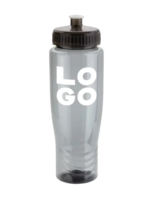 Roam Smoke 28 oz Eco-Polyclear Bottle with Push Pull Lid w/Logo