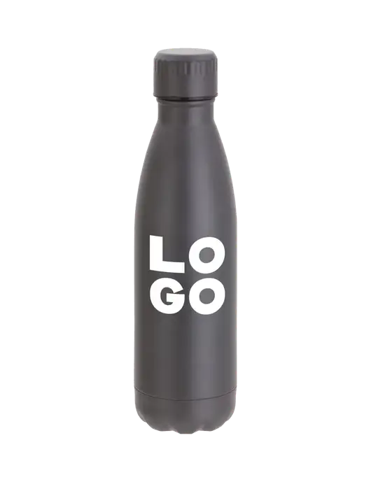 City Go Matte Charcoal 17 oz Insulated Bottle w/Logo
