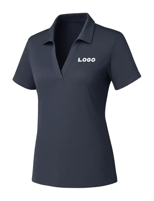 Womens Dark Grey PosiCharge RacerMesh Polo w/Logo