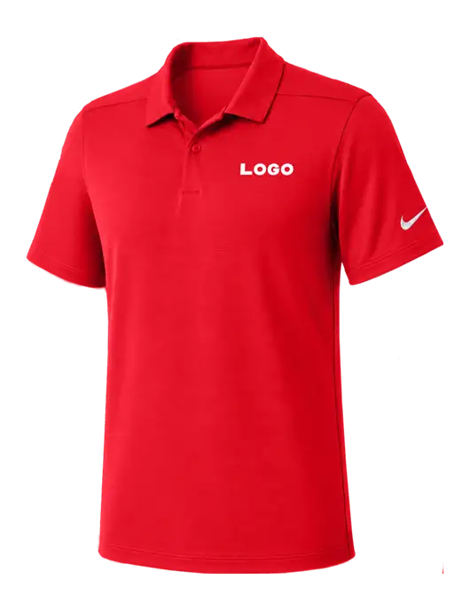 Nike Red Dry Essential Solid Polo w/Logo