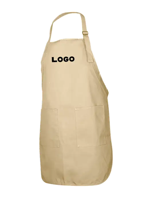 Full-Length Stone Apron With Pockets w/Logo
