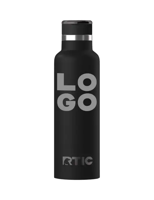RTIC Journey 20 oz Black Bottle w/Logo