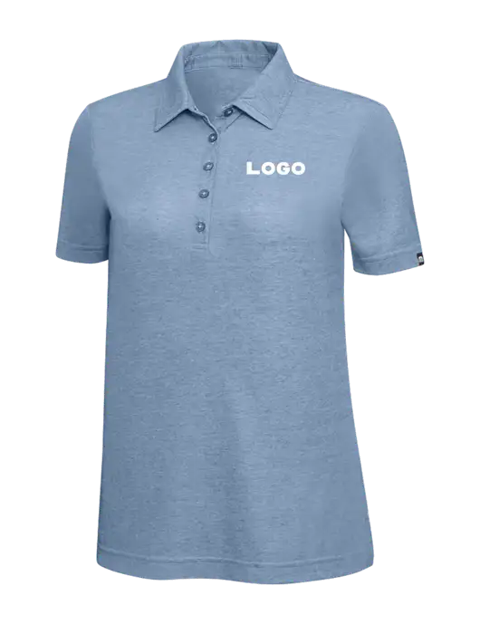 TravisMathew Slate Blue Heather Womens Oceanside Polo w/Logo