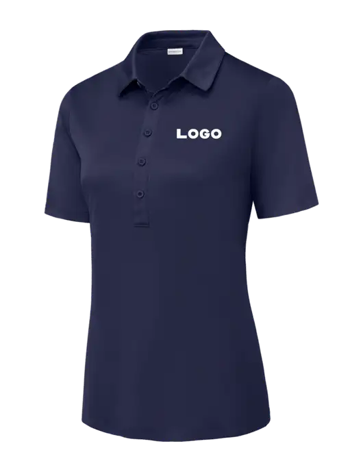 True Navy Womens Posi-UV Pro Polo w/Logo