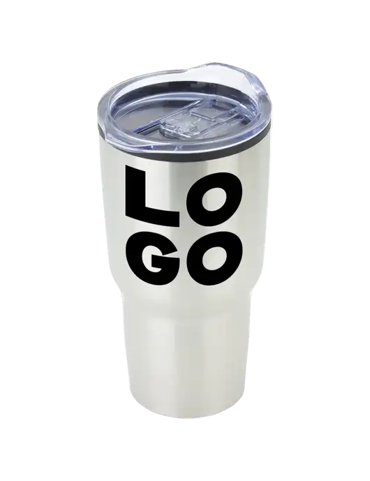Odyssey Silver 30 oz Travel Tumbler w/Logo