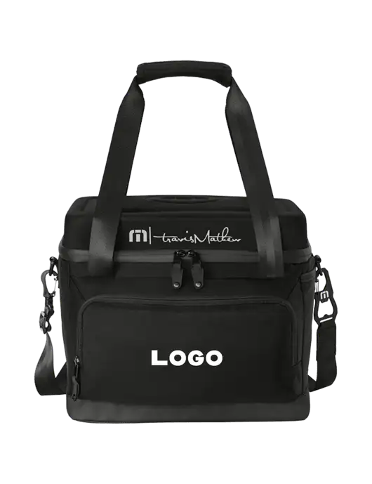 TravisMathew Black Cruise 24-Can Cooler w/Logo