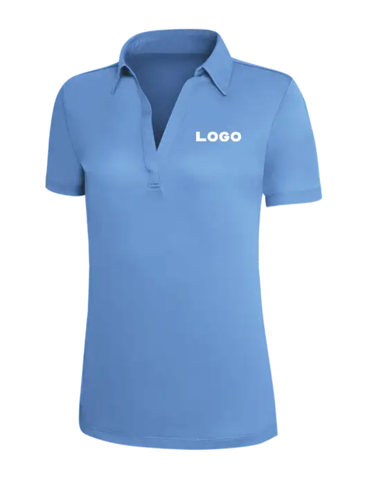 Carolina Blue Silk Touch Womens Performance Polo w/Logo