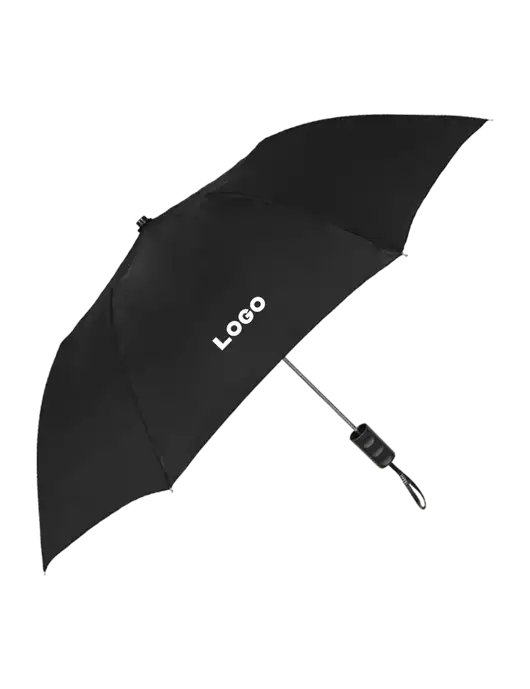 Black 42" Folding Umbrella  w/Logo