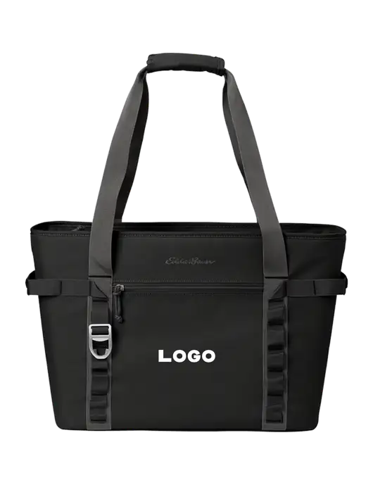 Eddie Bauer Black/Medium Grey Max Cool Tote Cooler  w/Logo