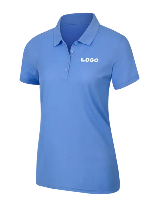 Carolina Blue Womens Core Classic Pique Polo w/Logo