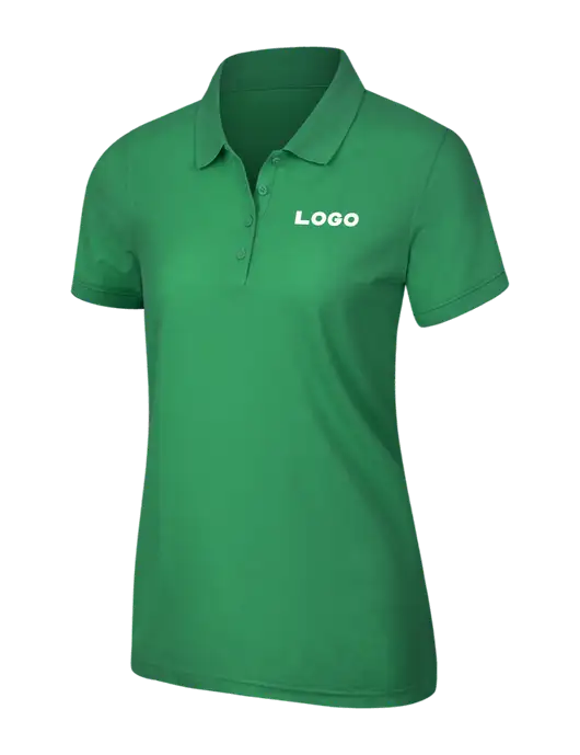 Kelly Green Womens Core Classic Pique Polo w/Logo