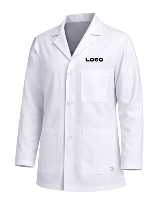 Wink White Mens Consultation Lab Coat w/Logo