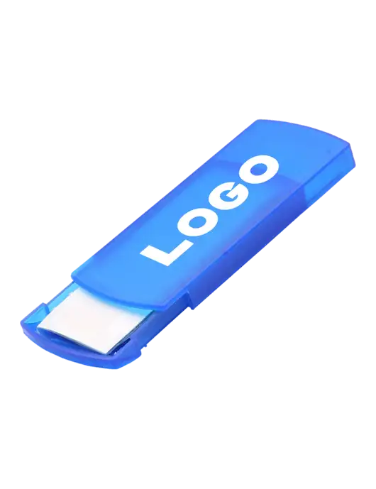 Slide Right Blue Bandage Dispenser w/Logo
