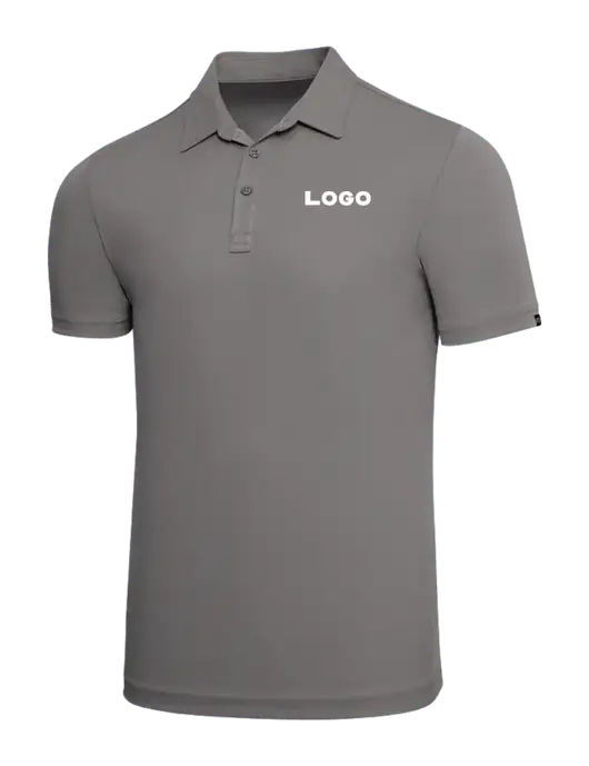 TravisMathew Grey Solid Oceanside Polo w/Logo