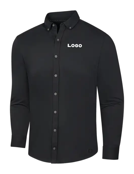 OGIO Blacktop Modern Code Stretch Button-Up Shirt w/Logo