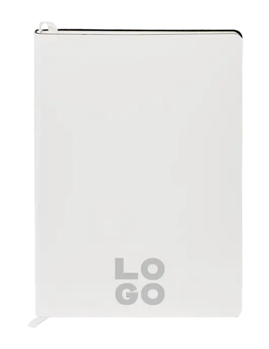 Fabrizio White Soft Cover 5.75 x 8.125 Journal w/Logo