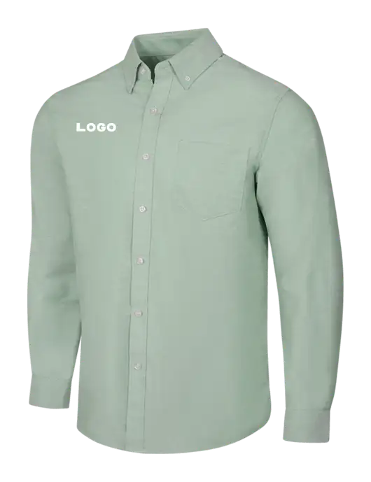 Very Light Green SuperPro Oxford Shirt w/Logo