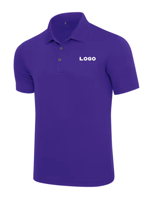 Adidas Purple  Performance Polo w/Logo