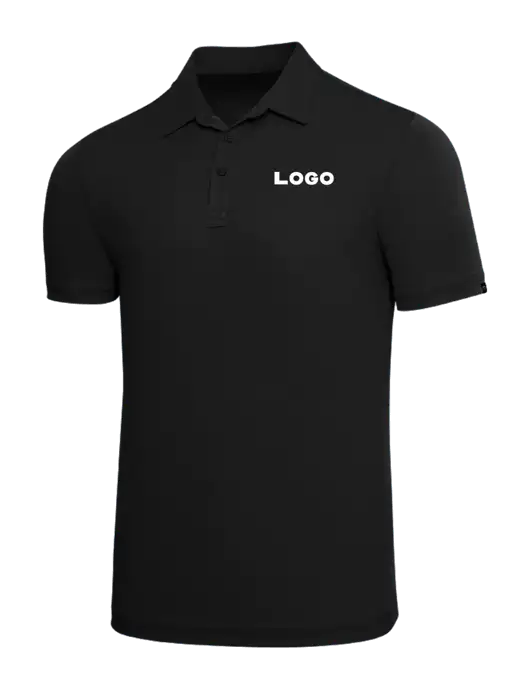 TravisMathew Black Solid Oceanside Polo w/Logo