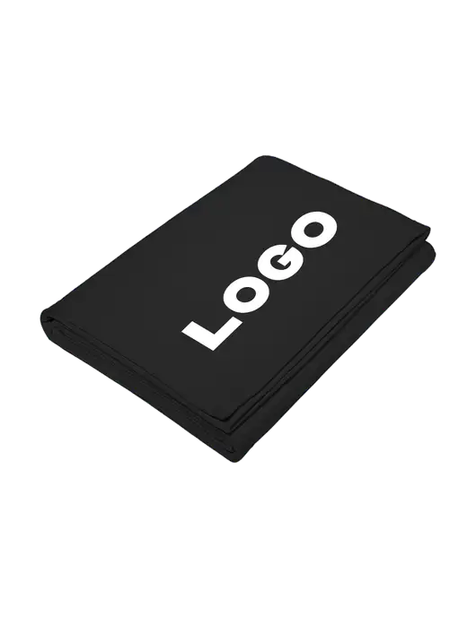 Core Black Fleece Sweatshirt Blanket w/Logo