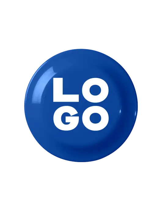 Fun Dark Royal Blue Flying Disc w/Logo