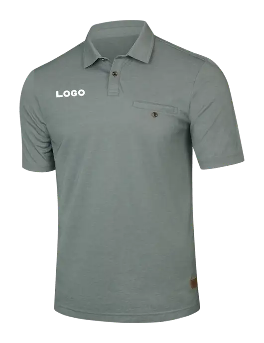 TravisMathew Dark Green Heather Sunsetters Pocket Polo w/Logo