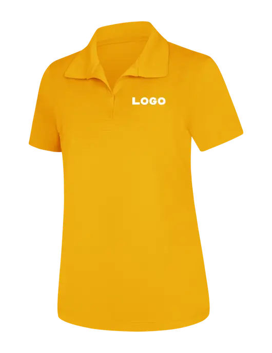 Womens Yellow Gold Micropique Sport-Wick Polo
 w/Logo