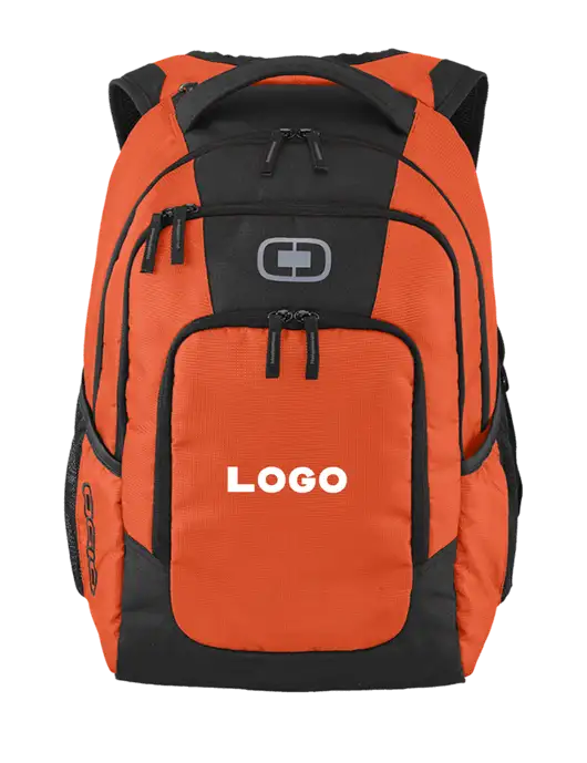 OGIO Orange Logan Laptop Backpack
 w/Logo